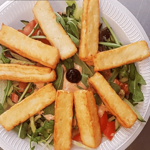 Halloumi Salat (vegetarisch)