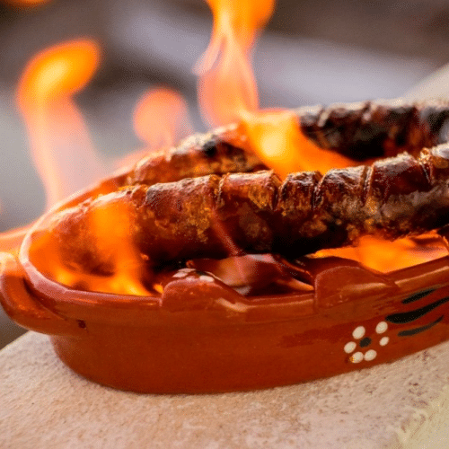 Gebratene Portugiesische Wurst