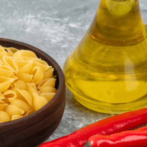 Pasta Aglio e Olio (vegetarisch, scharf)