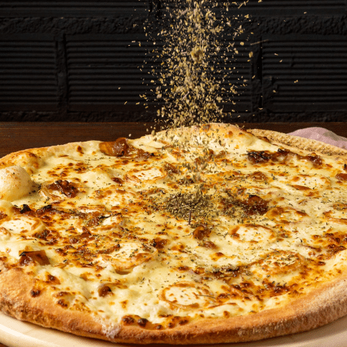 Pizzabrot mit Knoblauchöl und Gewürzen