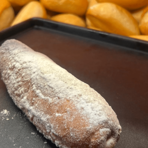 2 Stück Vanille Stange mit Puderzucker