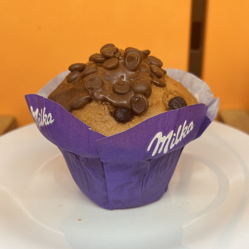 Milka Muffin mit Füllung