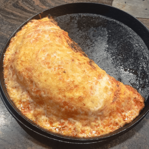 Überbackene Calzone
