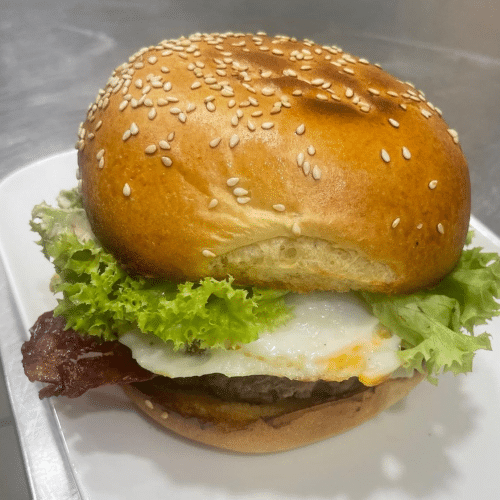 Baconspiegelei Bürger