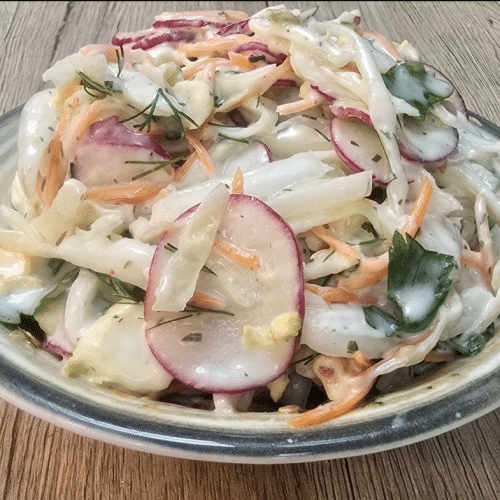 Radischien Spitzkohlsalat
