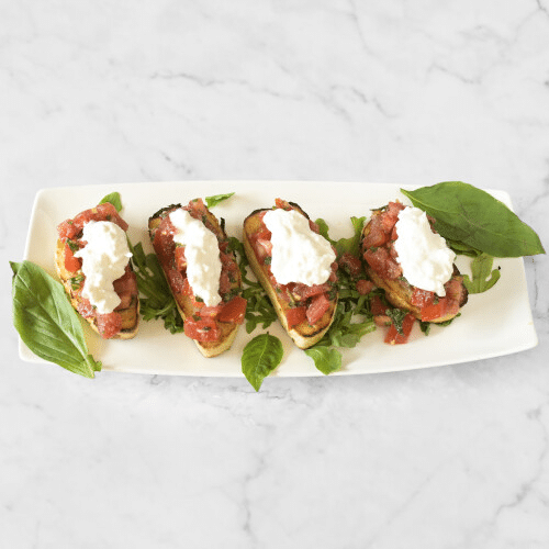 Bruschetta Stracciatella (4 Stück)