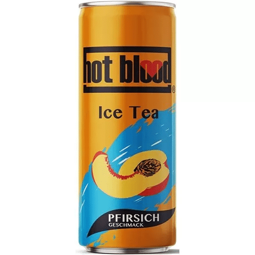 Hot blood Ice Tea Pfirsich Dosen