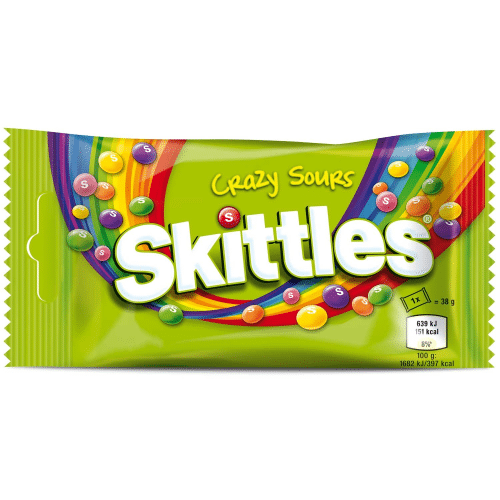 Skittels Kaudragees Crazy Sours 38g