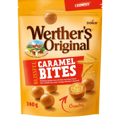 Werthers Original Caramel Bites Chrunchy 140g
