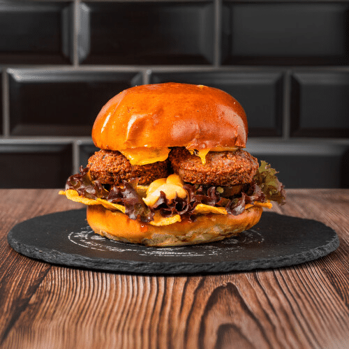 Salams Veggie Nacho Burger