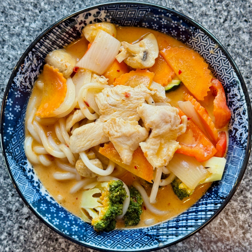 Udon Laksa Suppe (leicht scharf)