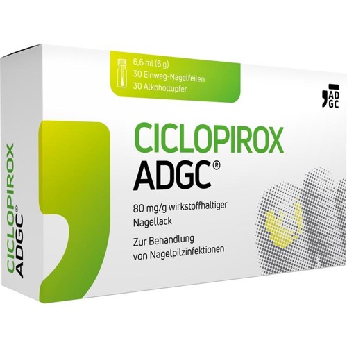 CICLOPIROX ADGC 80 mg/g wirkstoffhalt. Nagellack 6.6 Milliliter