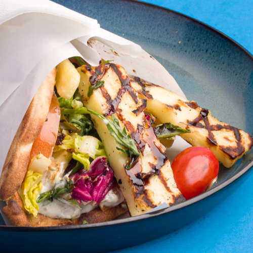 Haloumi in Pitabrot