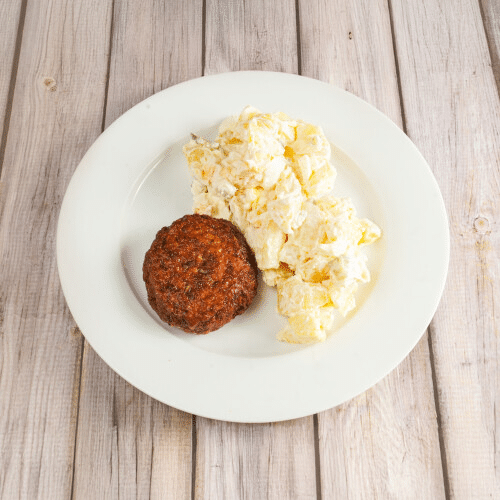 Frikadelle mit Kartoffelsalat