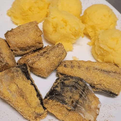 Makrele gebraten mit Polenta