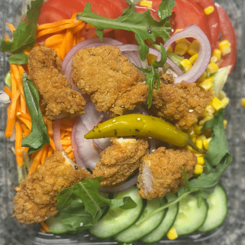 Chicken Crispy Filet Salat