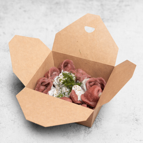 Vollkorn Pelmenies mit Hühnerfleisch