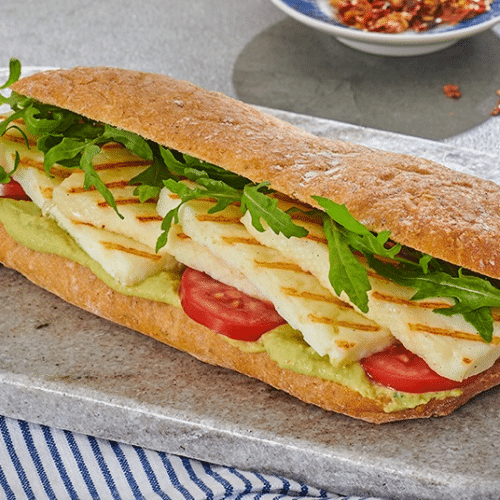 Halloumi-Falafel-Baguette