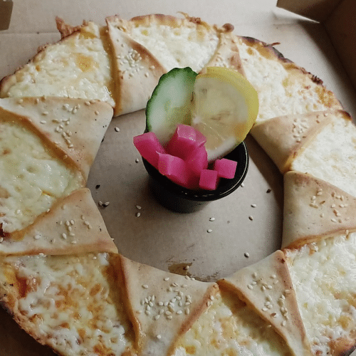 Pizzabrötchen mit spinat