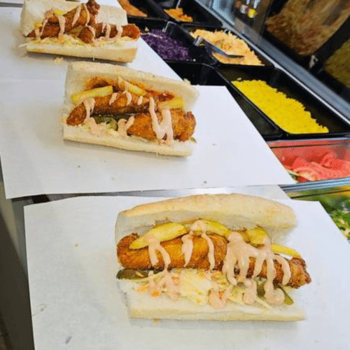 Zinger-Sandwich (scharf)