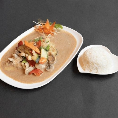Erdnuss-Avocado-Kokos Curry