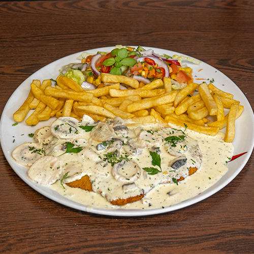 Champignon-Rahmschnitzel