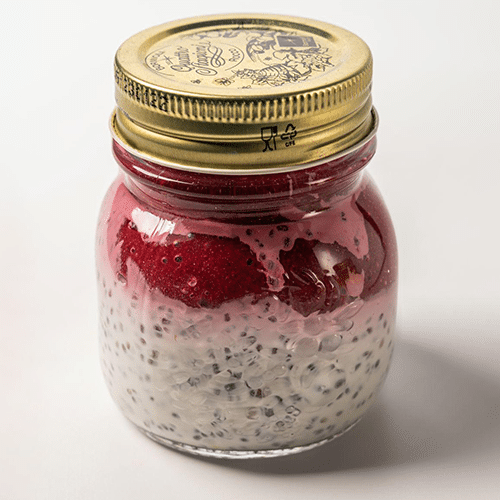 Chia-Pudding mit Joghurt und Früchten