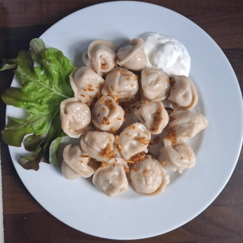 Pelmeni mit Hänchenfleisch