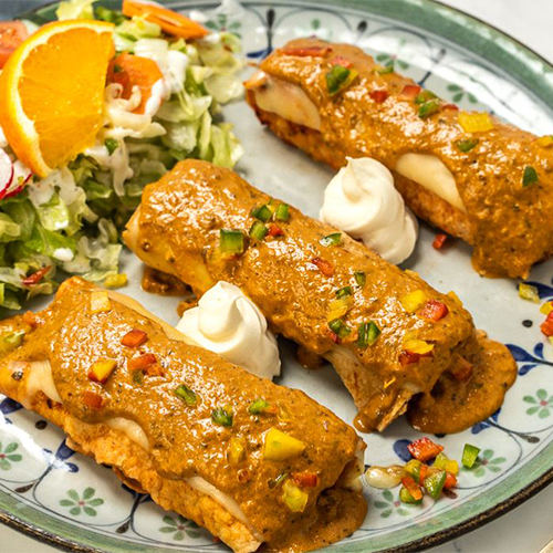 Enchiladas de Chipotle (scharf)