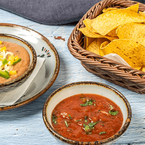 Frijoles y Chips (vegetarisch)