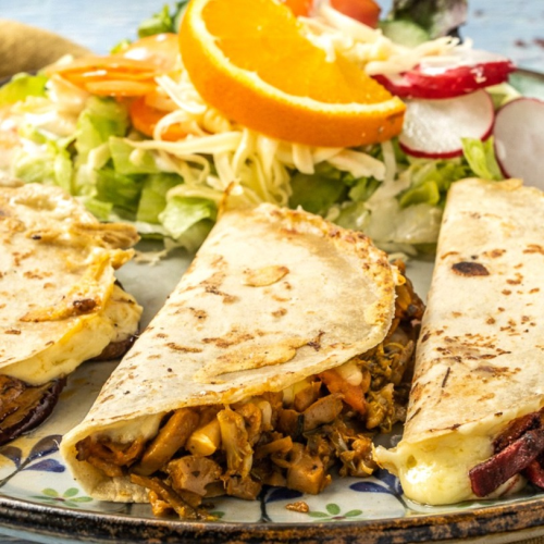 Quesadilla Trinity (vegetarisch, scharf)