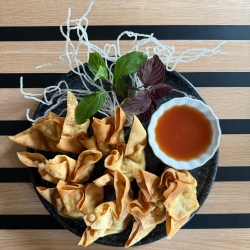 Gebackene Wantan (8 Stück)