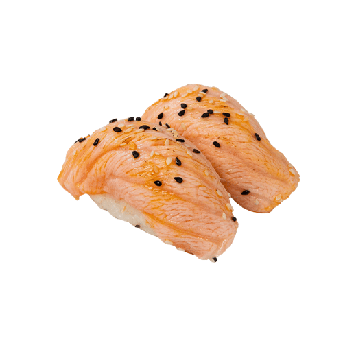 Nigiri japanischer Flammlachs