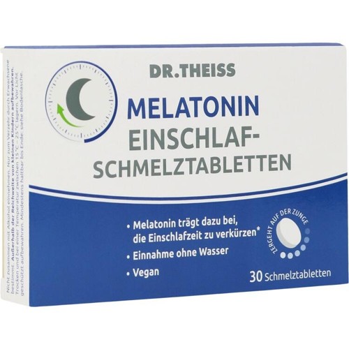 Dr. Theiss Melatonin Einschlaf-Schmelztabletten 30 Stück