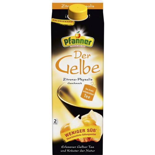 Pfanner Der Gelbe Tee Zitrone-Physalis 2.0l