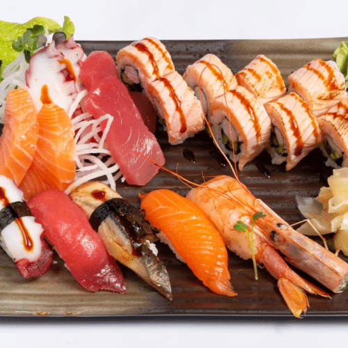 Sushi und Sashimi Mix