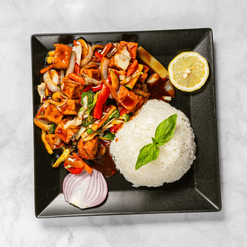 Gebratener Tofu (pikant)