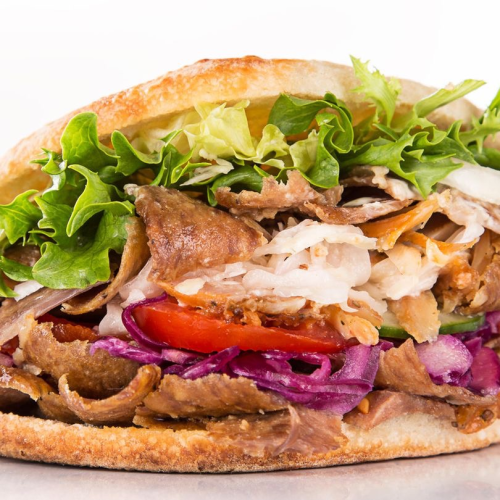 Drehspieß im Brot