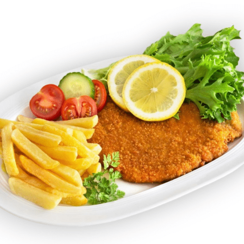Formschnitzel Teller