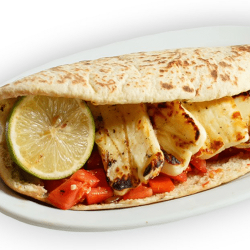 Halloumi im Brot