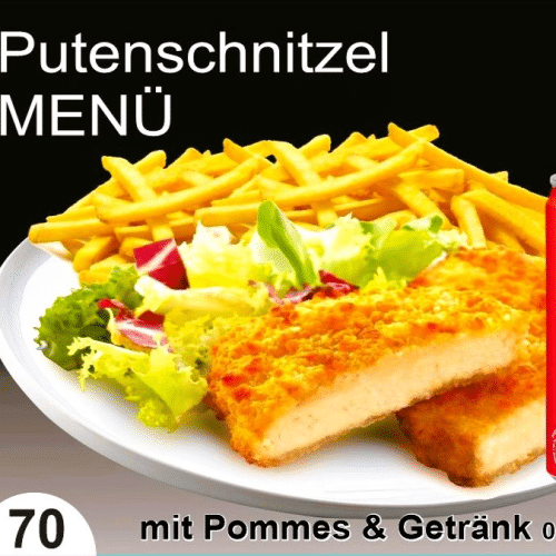 Putenschnitzel Menü