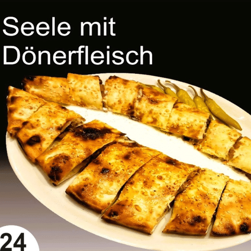 Seele mit Dönerfleisch