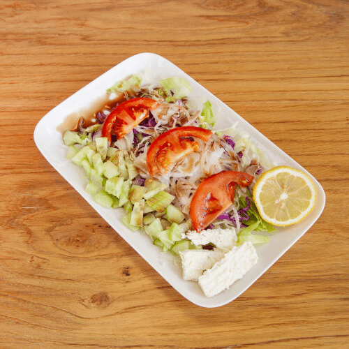 Beilagensalat mit Weißkäse