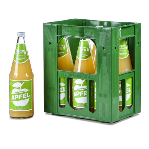 Beckers Bester Apfelsaft Naturtrüb 6x1.0l (MEHRWEG)