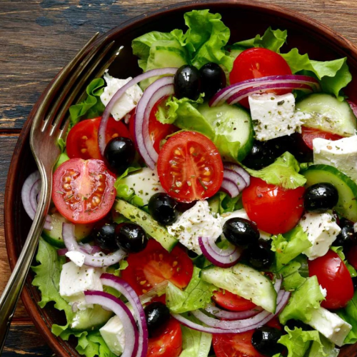 Salat mit Gyros
