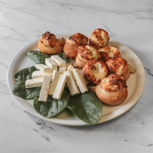 Pizzabrötchen Spinat