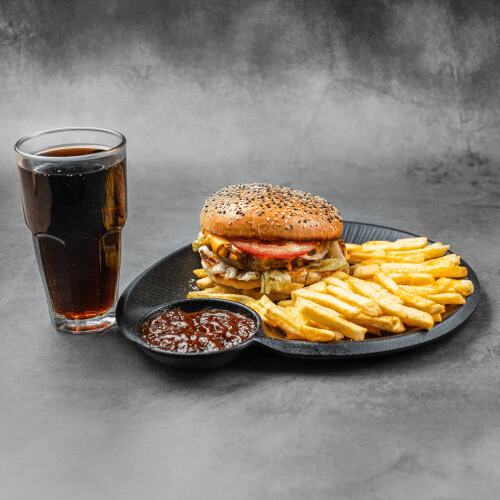 Black Jack Burger Menü