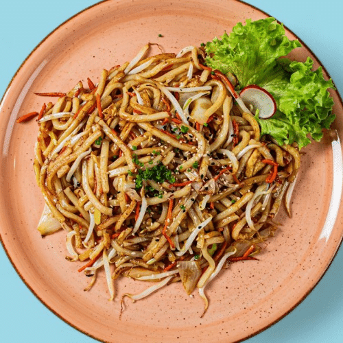Gebratene Udon Nudeln mit Ei