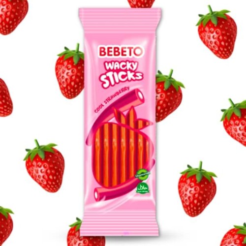 BEBETO Wacky Stick Crazy Strawberry 180g