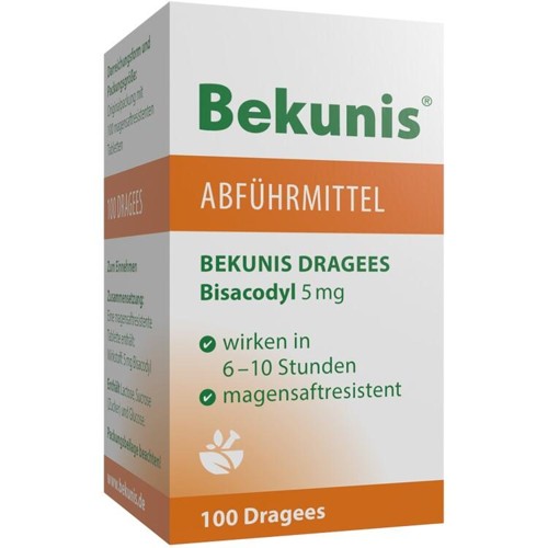 Bekunis Dragees Bisacodyl 5mg 100 Stück